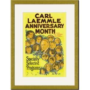   /Matted Print 17x23, Carl Laemmle Anniversary Month