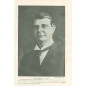  1915 Print Claude Kitchin North Carolina Congressman 