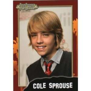 Cole Sprouse PopCardz Star Collector Card. Series One, No. 31. 2008.