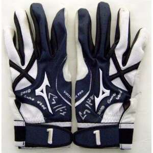 Corey Hart Autographed 2010 Game Used Blue Mizuno Gloves   Autographed 