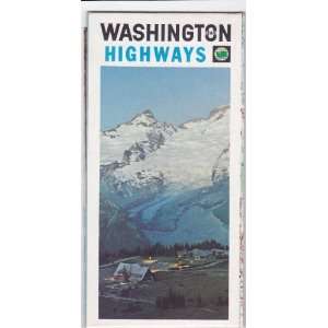  1972 Washington State Highway Map (Fold out Map 