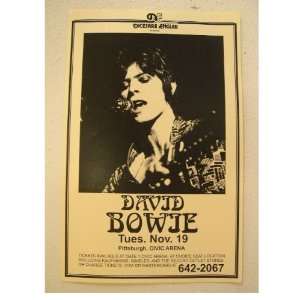 David Bowie Handbill Poster Good Image Singing