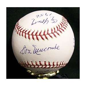 Don Newcombe Autographed Baseball   Multi Inscriptions   Autographed 