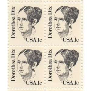 Dorothea Dix Set of 4 x 1 Cent US Postage Stamps NEW Scot 1844