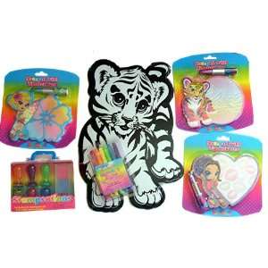  Lisa Frank Gift Set with Velvet Poster, Baby Tigers, Mini 