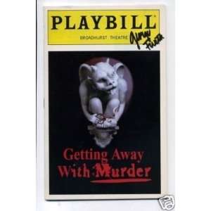 George Furth Getting Away With Murder Signed Playbill   Sports 