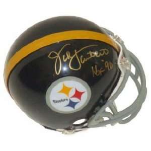 Jack Lambert signed Pittsburgh Steelers Replica Mini Helmet HOF 90 