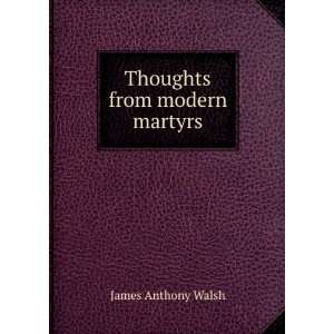  Thoughts from modern martyrs James Anthony Walsh Books