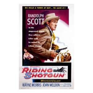Riding Shotgun, Joan Weldon, Randolph Scott, 1954 Premium Poster Print 