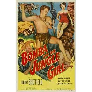  Bomba and the Jungle Girl (1952) 27 x 40 Movie Poster 