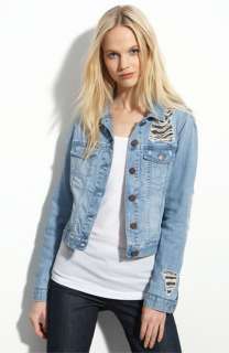 Gryphon Chain Mesh Denim Jacket  