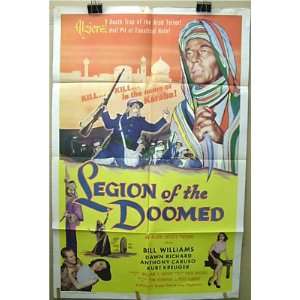  Movie Poster Legion Of The Doomed Bill Williams F999 