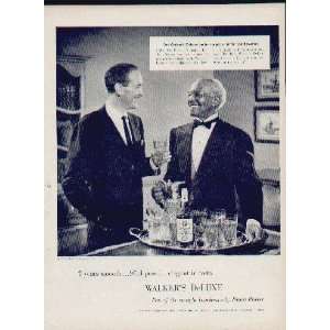   LEE BOWMAN.  1956 Walkers DeLuxe Bourbon Ad, A4541A. Everything