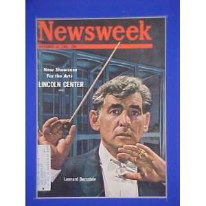 Leonard Bernstein September 24 1962 Newsweek Magazine Professionally 