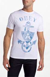 Obey Washed Anchor Graphic T Shirt $29.00