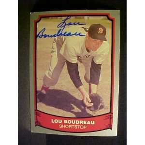 Lou Boudreau Boston Red Sox #106 1988 Baseball Legends Signed Baseball 