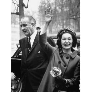  President Lyndon B. Johnson with Ladybird, on Her 3 Day 