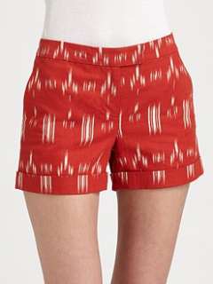 10 Crosby Derek Lam   Ikat Print Cuffed Shorts