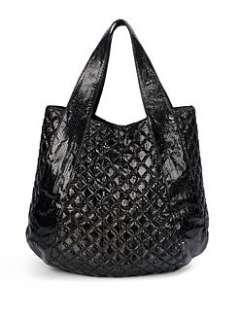 Beirn   Jenna Quilted Watersnake Hobo/Black