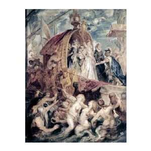  Marie De Medici Arrives In Marseilles Peter paul Rubens 