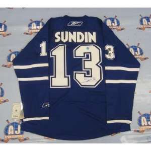  Signed Mats Sundin Uniform   Autographed NHL Jerseys 