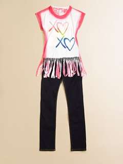 Flowers by Zoe   Girls XOXO Fringe Top