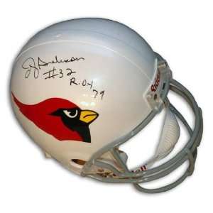 Autographed Ottis OJ Anderson Cardinals Replica Helmet Inscribed Roy 