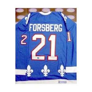 Peter Forsberg autographed Hockey Jersey (Quebec Nordiques)