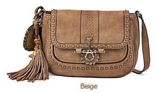 Antique Ethnic Tassel Leather Shoulder Handbags for Womens   Details