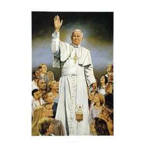 Blessing to All People   Pope John Paul II by Tom Simonton   20 x 16 