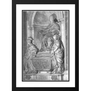 Monument of Pope Leo XI 25x29 Framed and Double Matted Art 