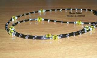 Light Topez Crystal Eyeglass Chain Holder Necklace  