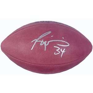 Ricky Williams signed Official NFL Football deflated only