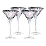 Artland Zebra 4 pc. Martini Glass Set