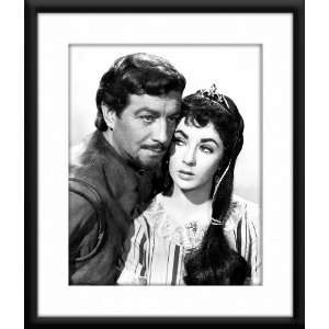  Robert Taylor And Elizabeth Taylor Framed And Matted 8x10 