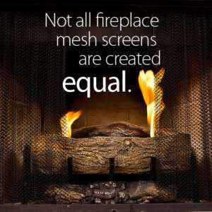 Fireplace Mesh Curtain 27 high x 48 wide (9 27)  