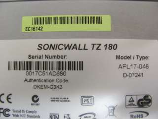   Sonicwall TZ180 Appliance (Unified Threat Mgmt. / Firewall / VPN