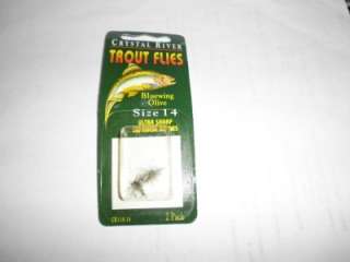 CRYSTAL RIVER TROUT FLIES SIZE 14 BLUEWING OLIVE 2 PACK  