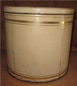 Excellent Original Antique Tin Flour Canister  