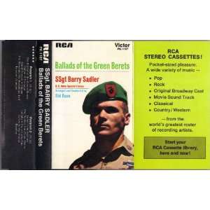  Ballads of the Green Berets SSgt Barry Sadler (Cassette 