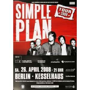 Simple Plan   Berlin 2008   CONCERT   POSTER from GERMANY