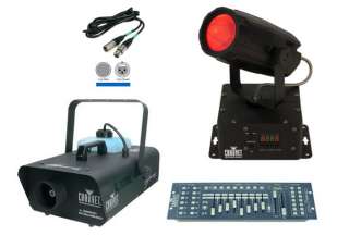   LED Light + Obey 40 Light Controller + DMX Cable + Fog Machine  