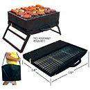   GO OUTDOOR CAMPING SCOUTING TAILGATING PATIO FOLDING CHARCOAL GRILL