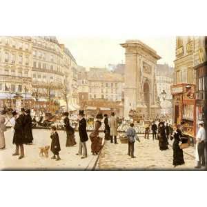  Le Boulevard St. Denis, Paris 30x20 Streched Canvas Art by 