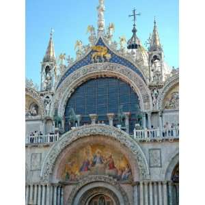 St. Marks Basilica in St. Marks Square, Venice, Italy Photographic 