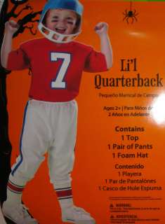 FOOTBALL PLAYER Toddler Costume   New Size 2T or 3T 4T   shirt pants 