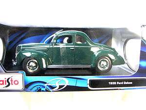 Maisto 1939 FORD DELUXE COUPE GREEN 1/18 Diecast cars  