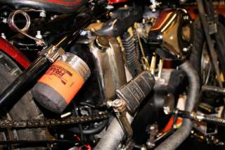 AHC Harley chopper bobber remote oil filter mount FRAM  