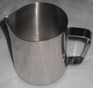 Pitcher,20oz, milk frothing, stainless, spec91  