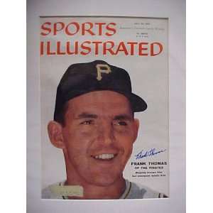 Frank Thomas Autographed July 28, 1958 Sports Illustrated Magazine 